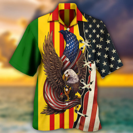 Veteran Vietnam Veteran Eagle Proud Hawaiian Shirt | Hw3301