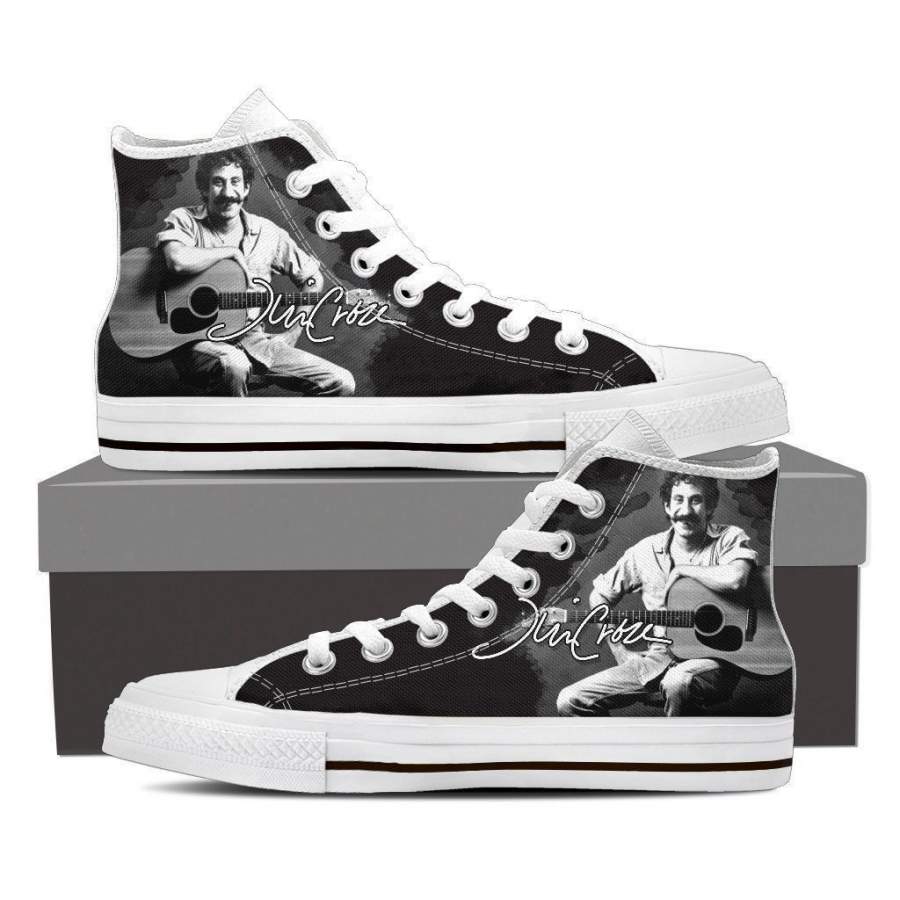 Jim Croce Mens High Top Sneakers