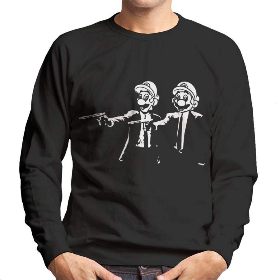 Super Mario Brothers Pulp Fiction Men’s Sweatshirt