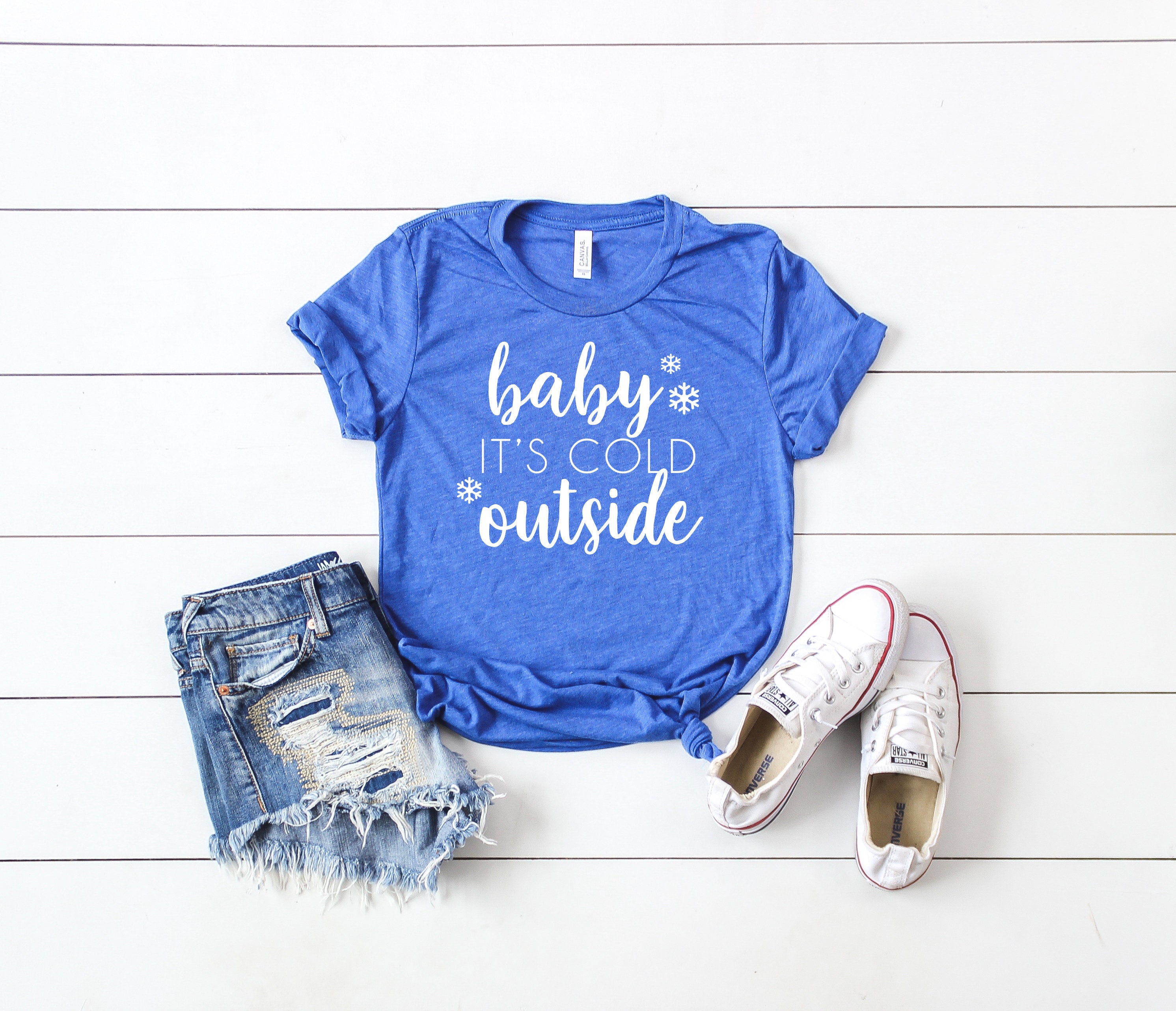 Baby Its Cold Outside Shirt, Christmas Shirt, Christmas Party Shirt, Cute Christmas Shirt, Holiday Cheer Shirt, Cute Winter Shirt,Cute Shirt