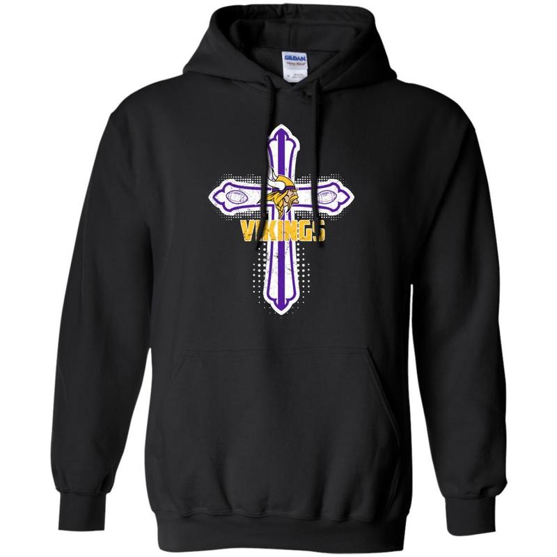 Minnesota Vikings America Sport Cross Hoodie