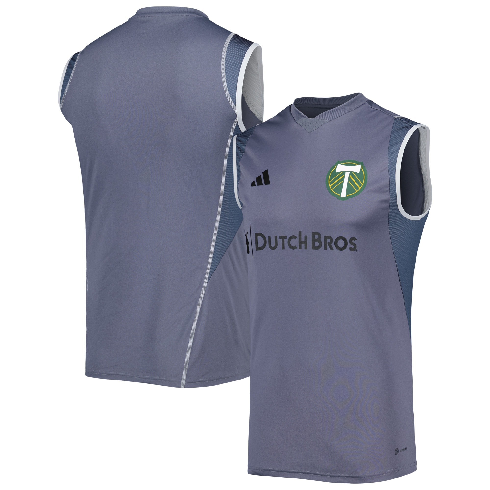 Portland Timbers 2023 On-Field Sleeveless Training Jersey – Gray