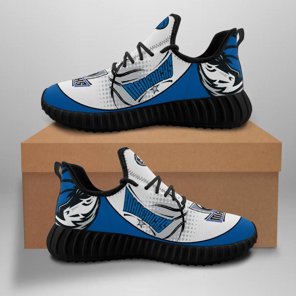 Dallas Mavericks Unisex Sneakers New Sneakers Basketball Custom Shoes Dallas Mavericks  Yeezy Boost