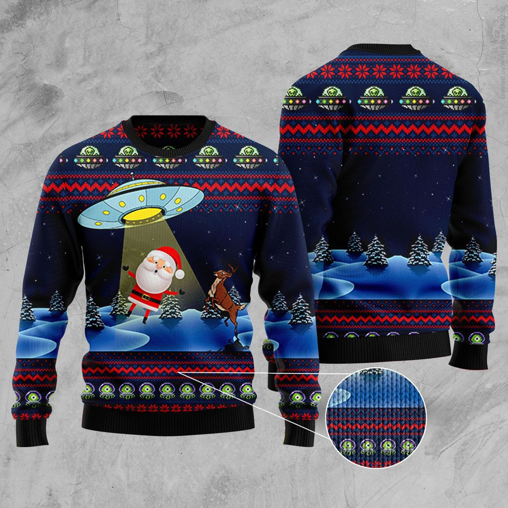 Alien Ugly Christmas Sweater | Unisex | Full Size | Adult | Colorful | US3290