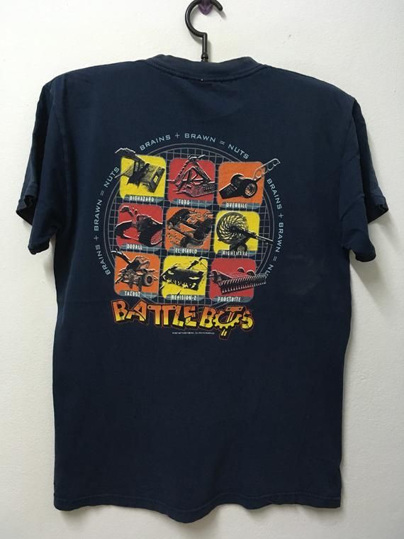 Vintage Battle Bots 2001 Tv Robot Battle Shirt 20 Shirt