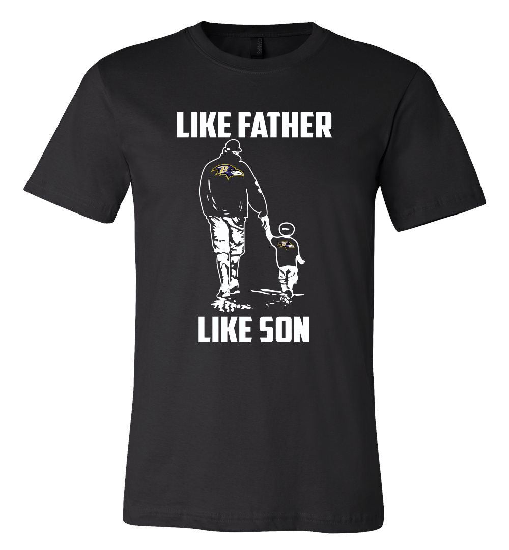 Baltimore Ravens  Like Father Like Son Shirt Youth Sizes Available!