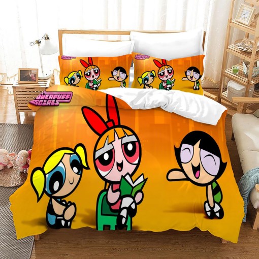 The Powerpuff Girls 7 Duvet Cover Pillowcase Home Decor 3D Bedding Set 6