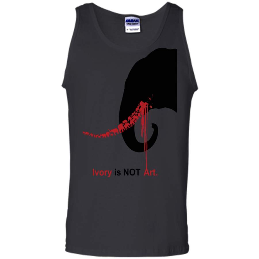 Ivory Is Not Art Save The Elephant Earth Day Tshirt Tank Top