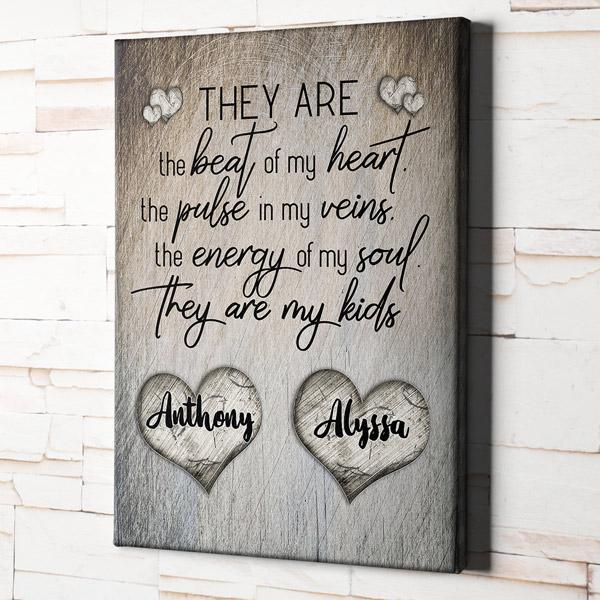 They Are The Beat Of My Heart Canvas Wall Art Home Decor