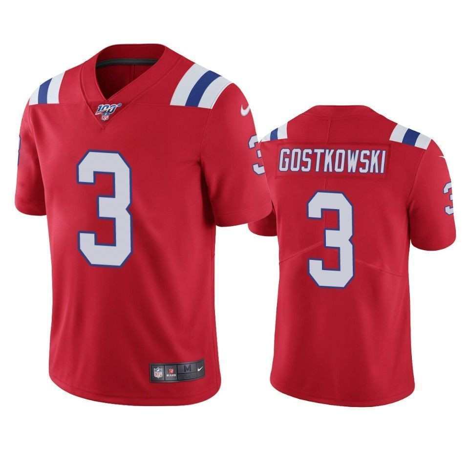 New England Patriots Stephen Gostkowski Red 100Th Season Vapor Limited 3D Jersey