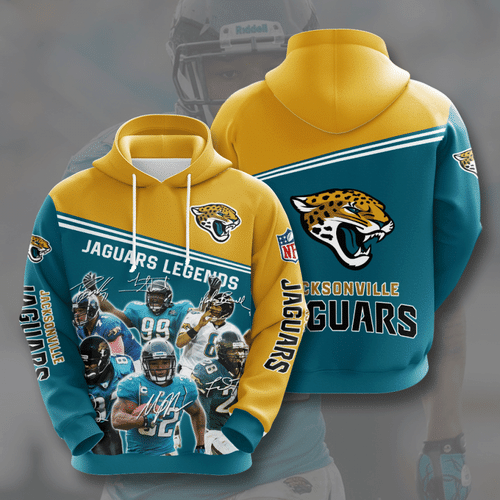 Jacksonville Jaguars Legends Jacksonville Jaguars Legends 2 Unisex 3D Hoodie Gift For Fans