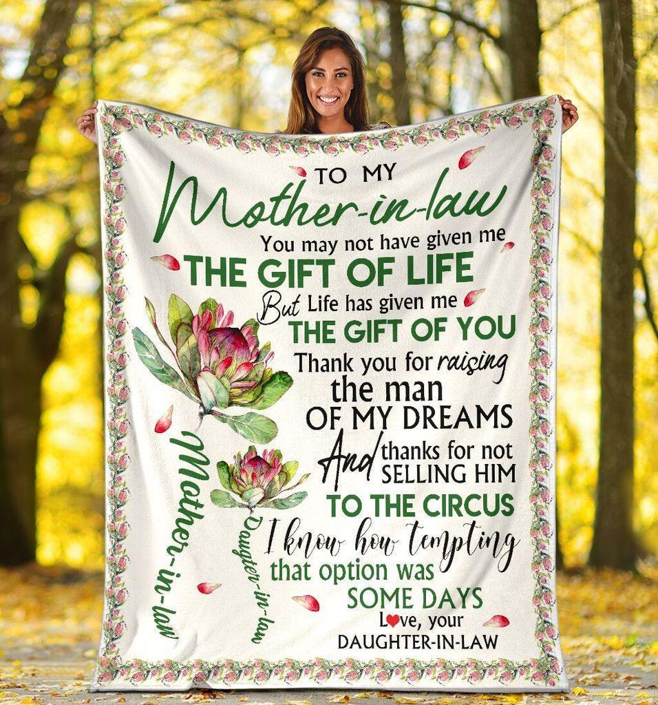 To My Mother In Law – Gift For Mom For Mother’S Day, Unique Gifts Home Decor Gift For Family – Sherpa Blanket Fleece Blanket