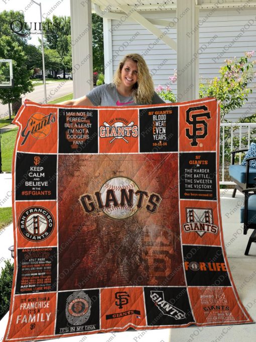 San Francisco Giants 2 Quilt Blanket Bh92