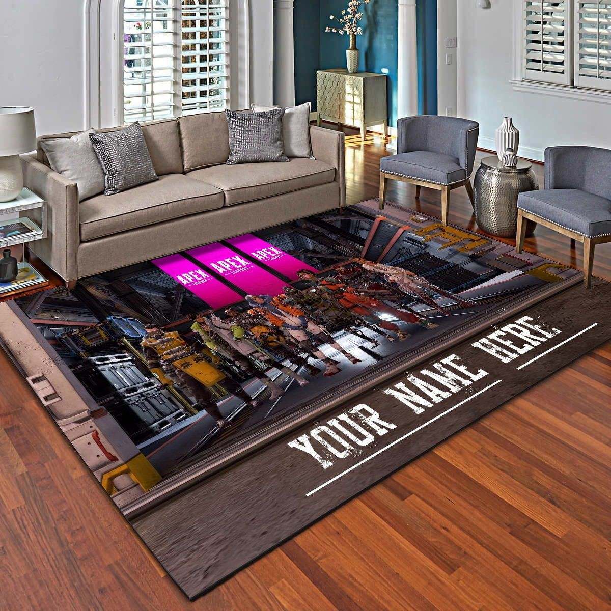 Apex Legends Personalized Area Rugs, Living Room Carpet – Customized Floor Mat Home Decor