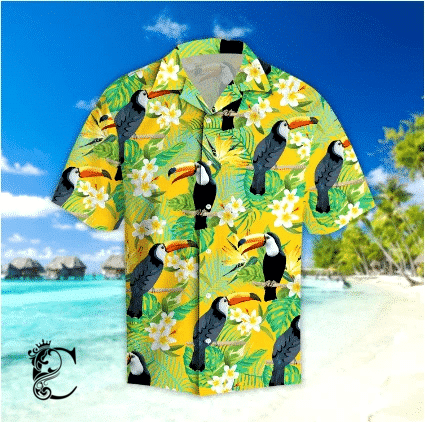 Beach Shirt High Quality Parrots Hawaiian Shirts – Dt084- Chillicothemall