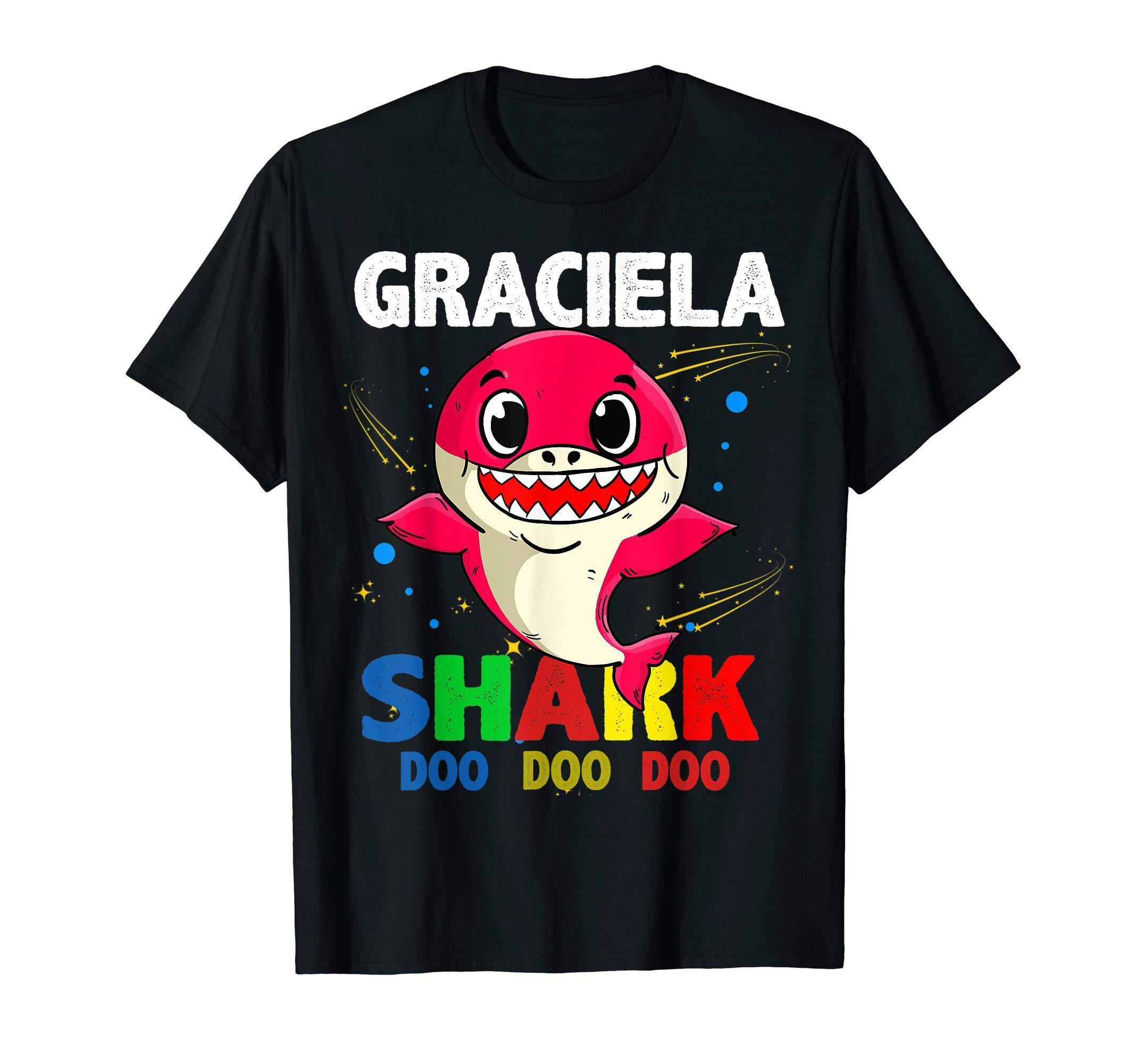 Custom Name Graciela Shark Doo Doo Doo Shark Funny T Shirt