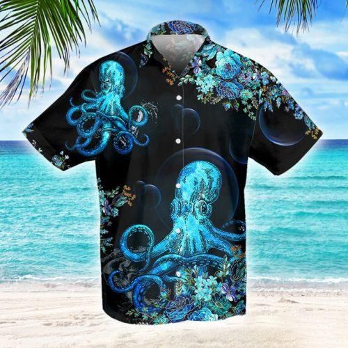 Octopus In The Ocean Hawaii Shirts Ha6130