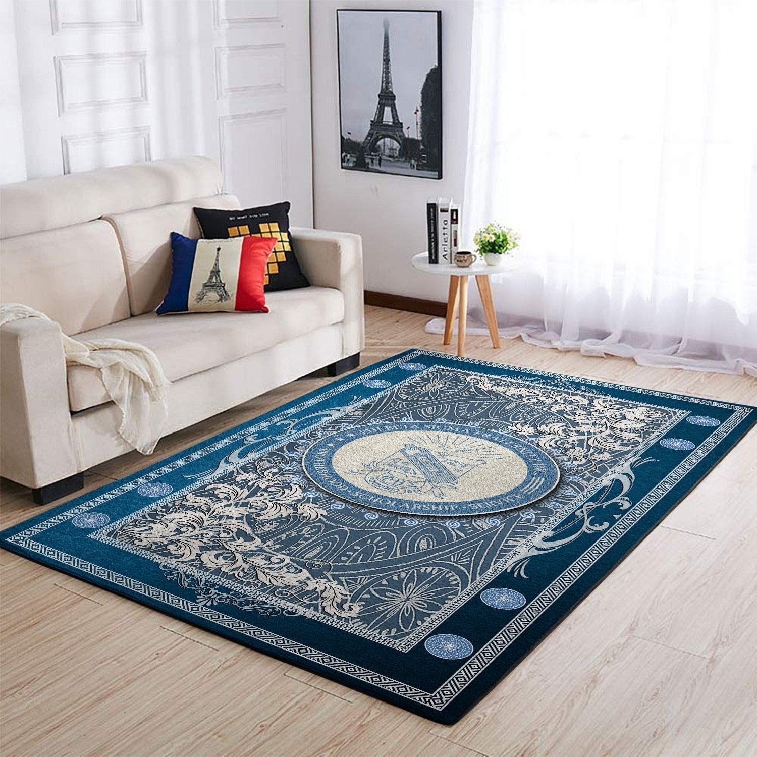 Wonderprint Area Rug Phi Beta Sigma Blue Area Rug  Lt10