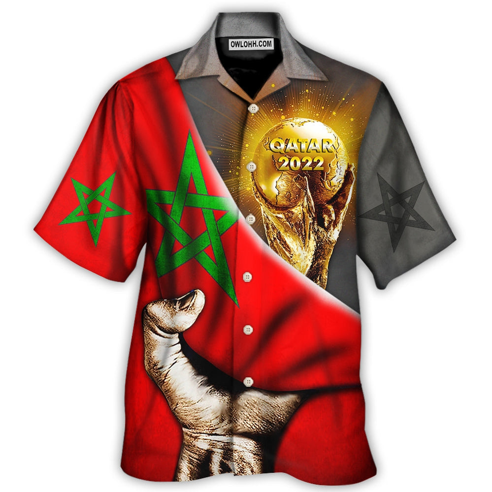 World Cup Qatar 2022 Morocco  Will Be The Champion – Hawaiian Shirt  – Owl Ohh