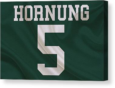 Green Bay Packers Paul Hornung Joe Hamilton Canvas Print