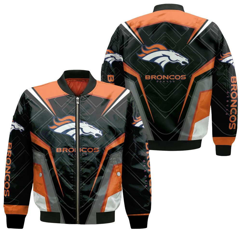 Denver Broncos Hoddie All Printed 3D Jersey Bomber Jacket