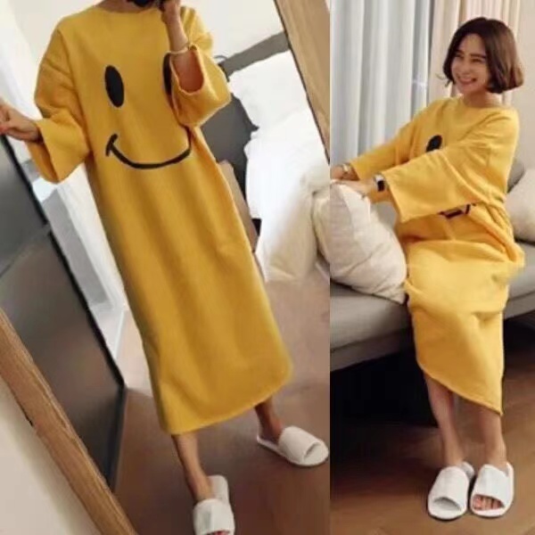 Women Winter Warm Night Dress Sleepshirts Flannel Oversized Sleepwear Nightgowns Female Nightdress Thick Night Clothes M-7XL alx