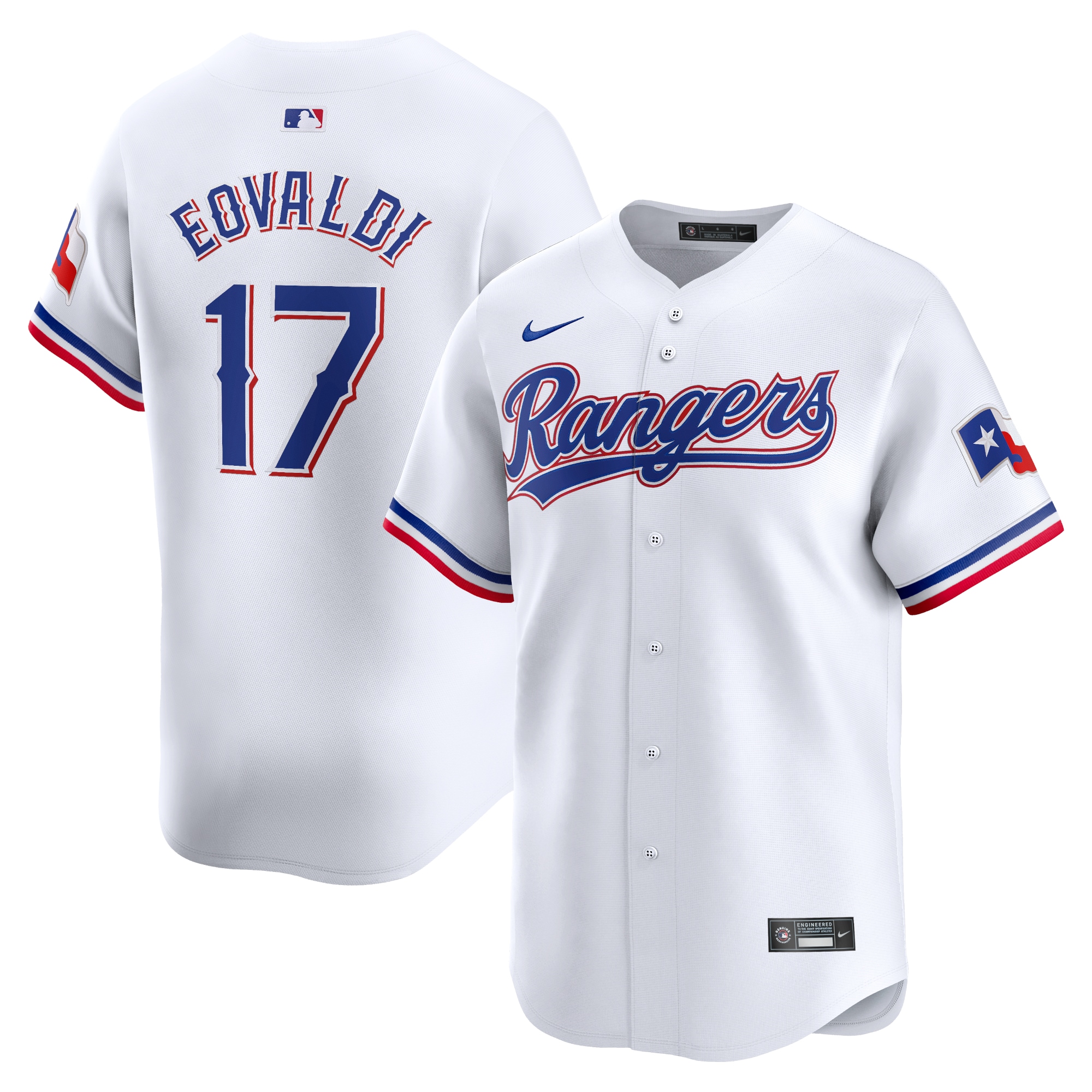 Nathan Eovaldi Texas Rangers Home Limited Player Jersey – White