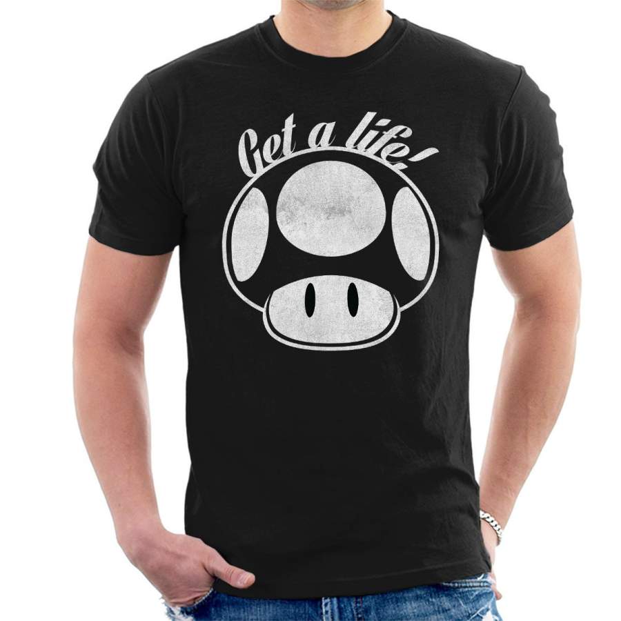 Super Mario Get A Life Men’s T-Shirt