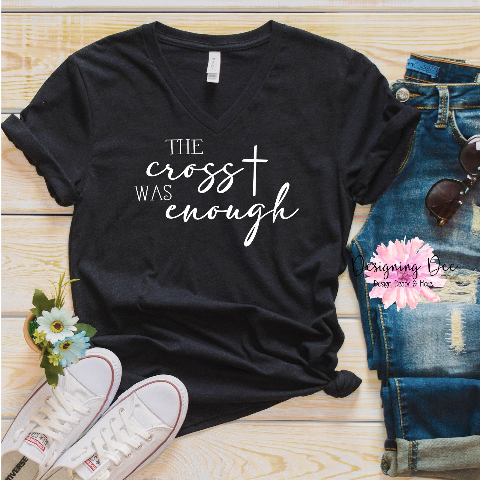 The Cross Was Enough Women’S Christian Easter Shirt