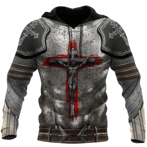 Knight Armor Of God Christian Jesus 3D Printed Design Apparel Men And Women