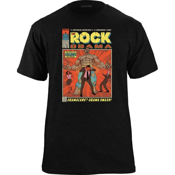 Vintage The Rock Obama Comic Shirt