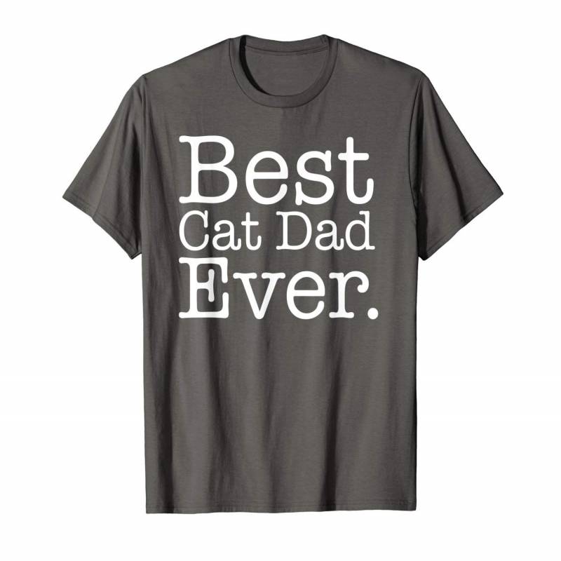 Best Cat Dad Ever T-shirt Funny Pet Kitten Animal Parenting