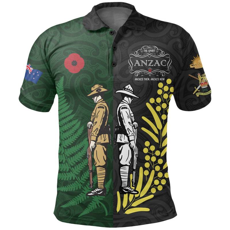 Anzac Spirit Polo Shirt, Lest We Forget Golf Shirts – Customized K5