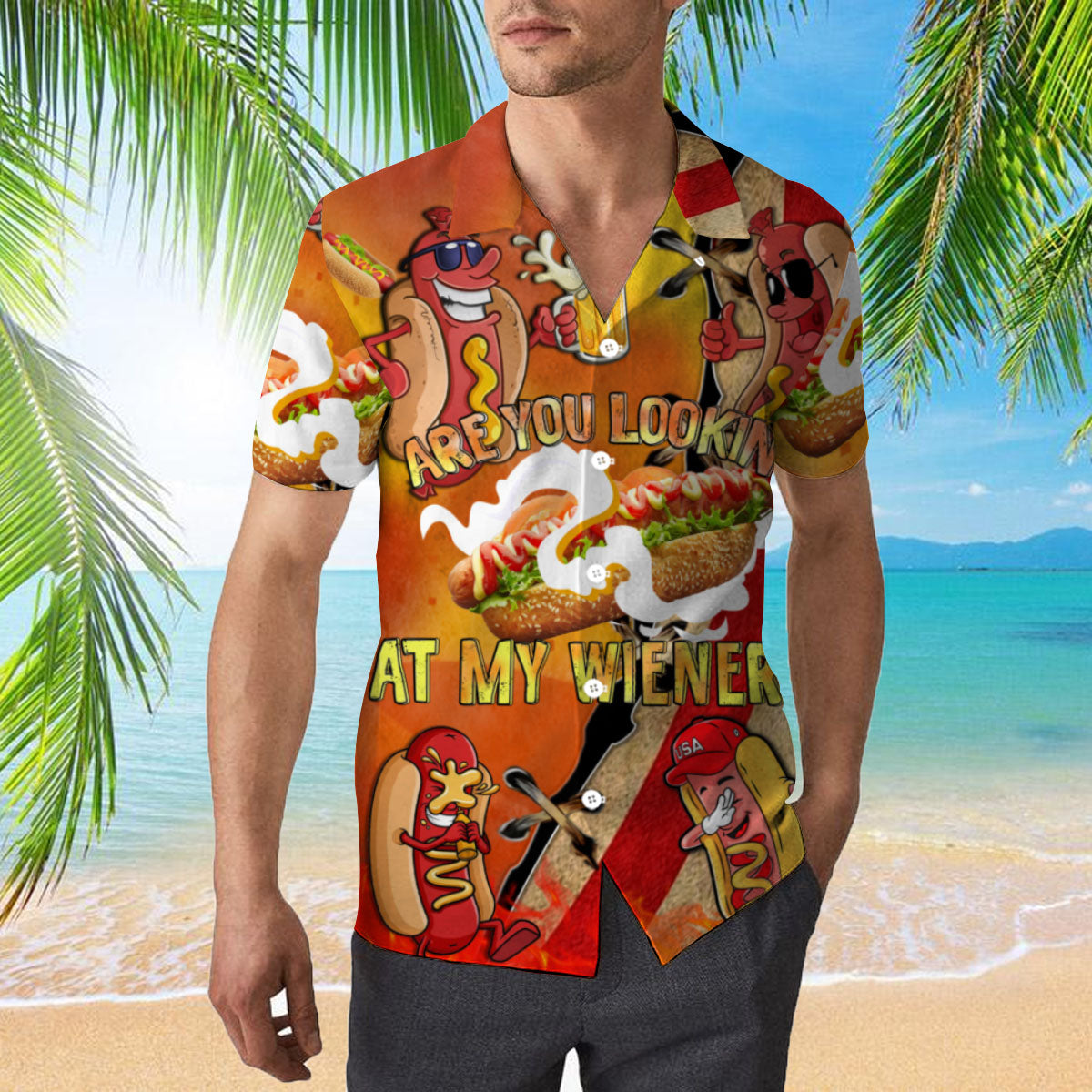 Are You Looking At My Wiener Hawaii Shirt For Men And Women Ha105330