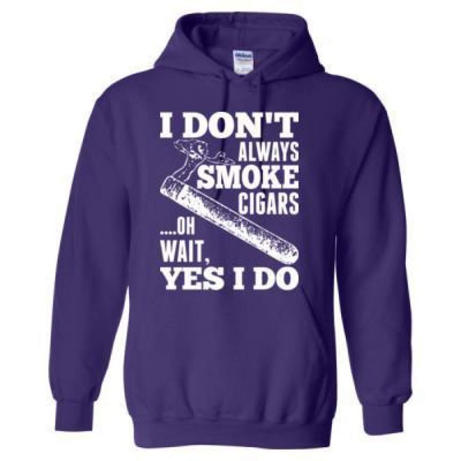 AGR I Do Not Always Smoke Cigars Oh Wait Yes I Do – Heavy Blend™ Hooded Sweatshirt