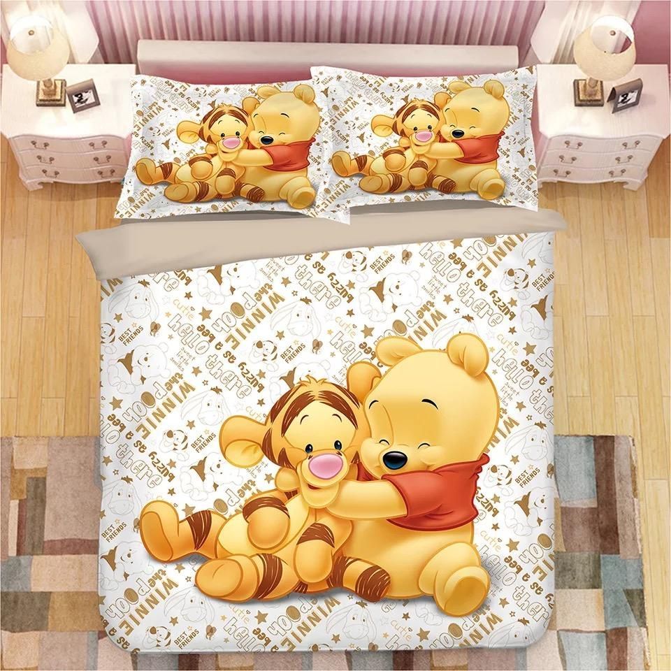 Winnie The Pooh And Tiger Friendship Bedding Set Duvet Cover X Amp Pillow Cases