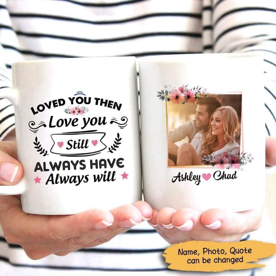 Love Quotes Photo Upload Personalized Mug