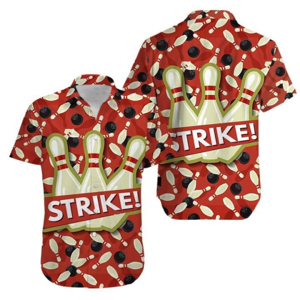 Bowling Strike Hawaii Shirt For Men Women Ha48507