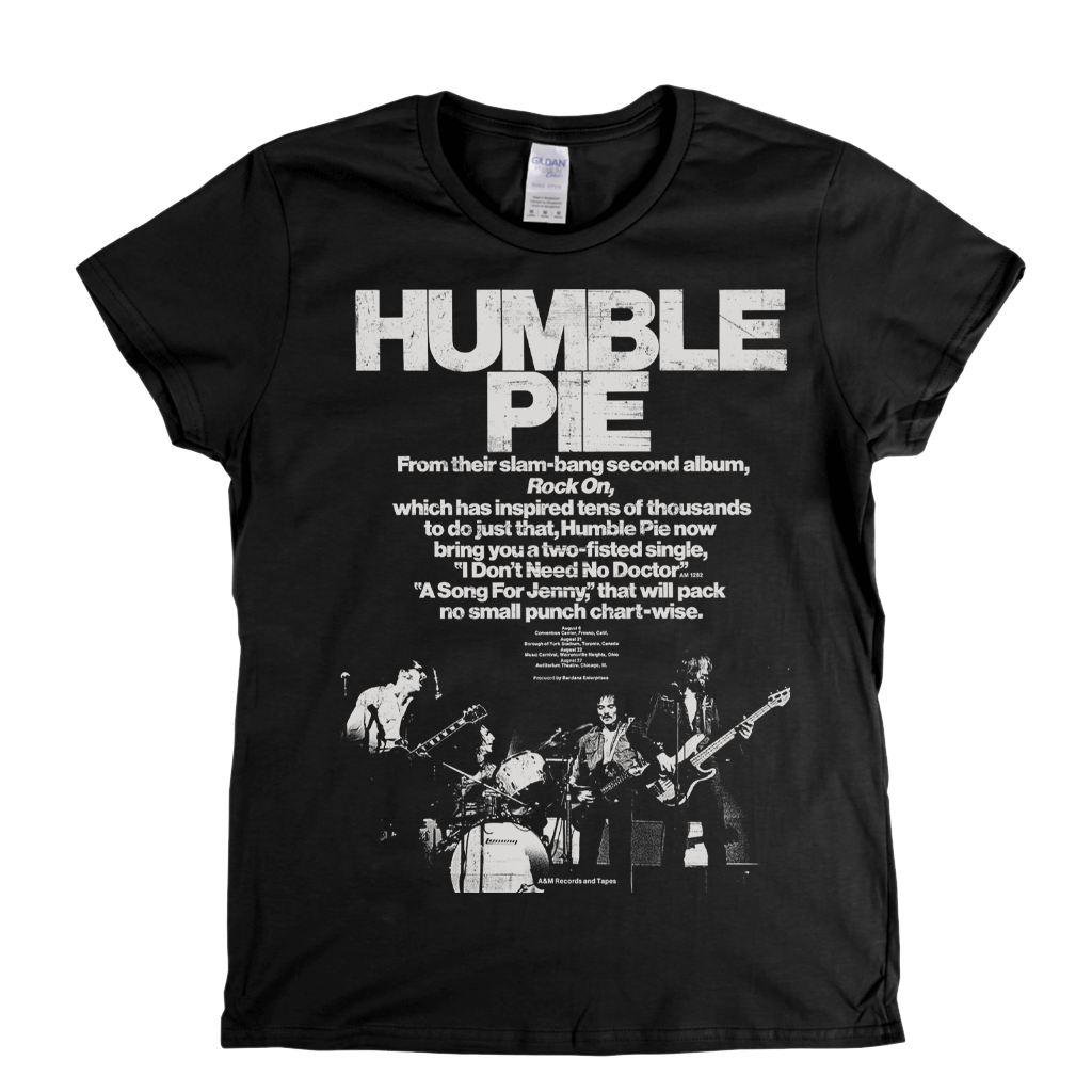 Humble Pie Slam Bam Poster Womens T-Shirt