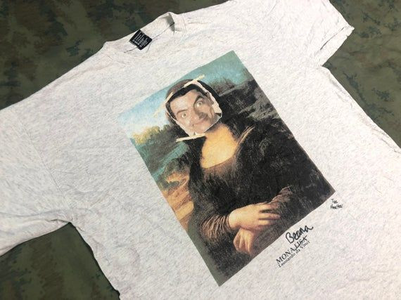 Vintage 90S Mr Bean Monalisa Davinci Shirt