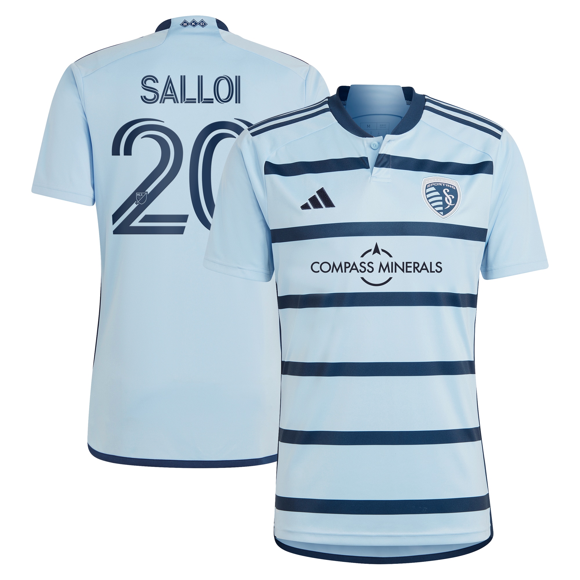 Daniel Salloi Sporting Kansas City 2023 Hoops 4.0 Replica Player Jersey – Light Blue