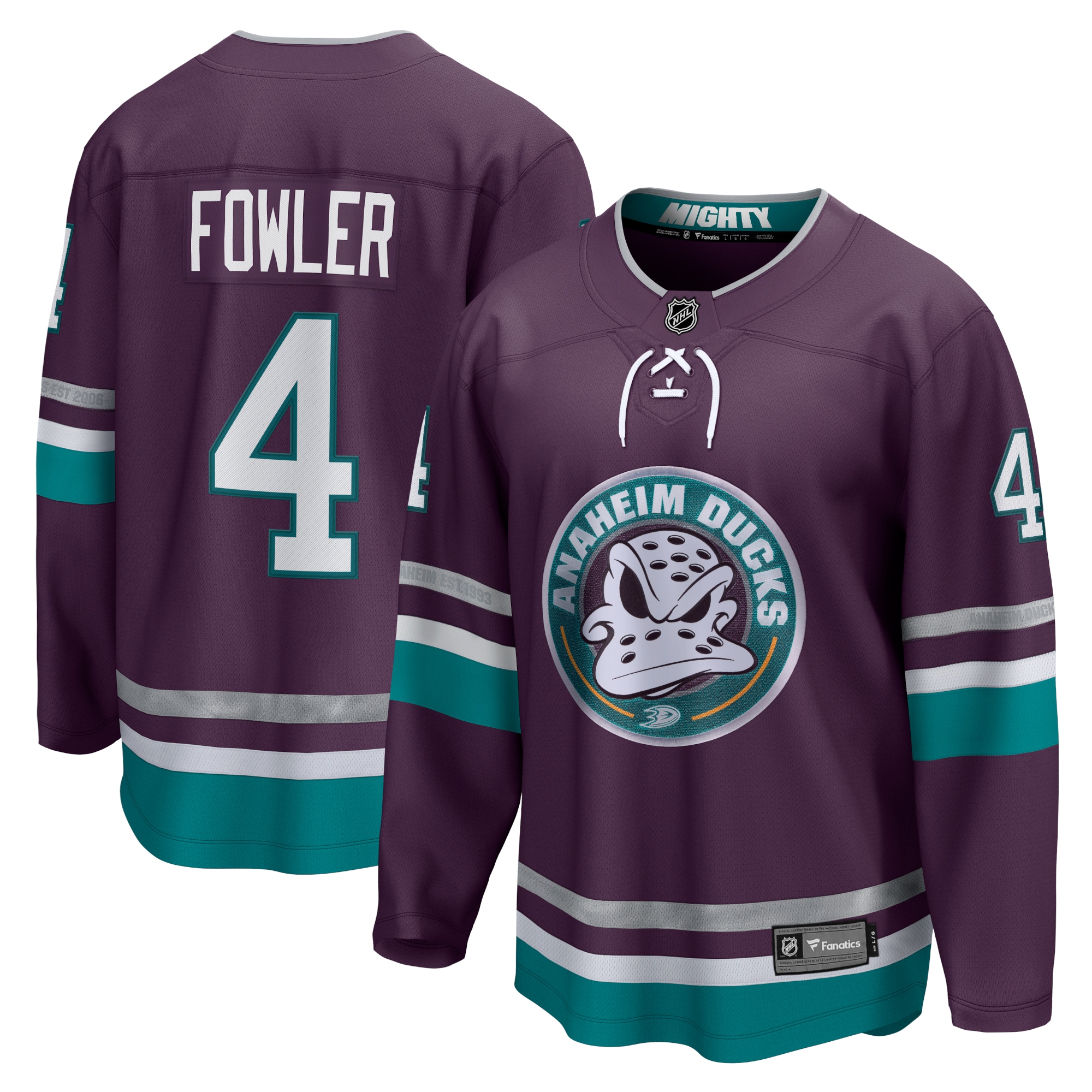 Cam Fowler Anaheim Ducks Branded 30th Anniversary Premier Breakaway Jersey – Purple