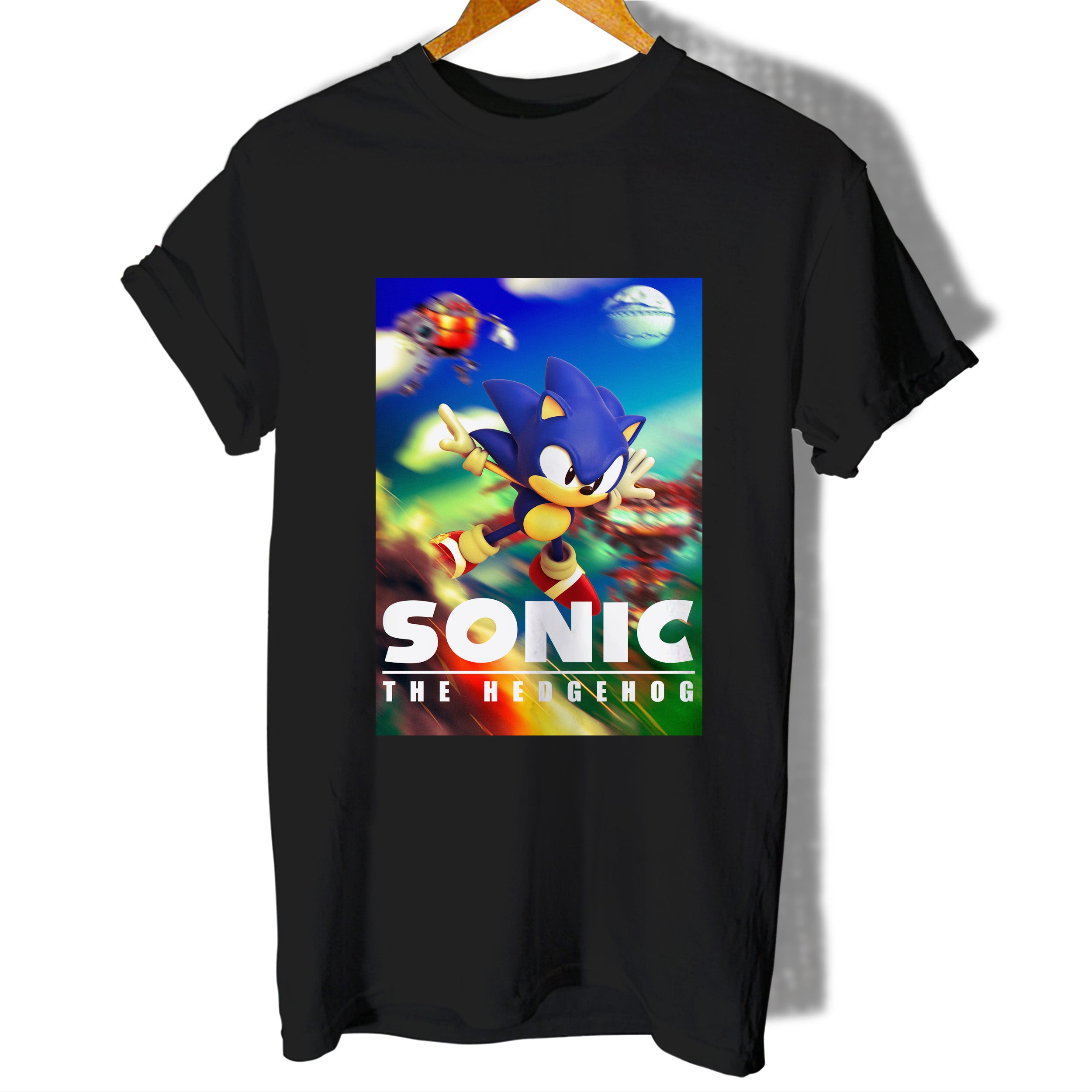 Sonic The Hedgehog Poster Clasic Women T-Shirt