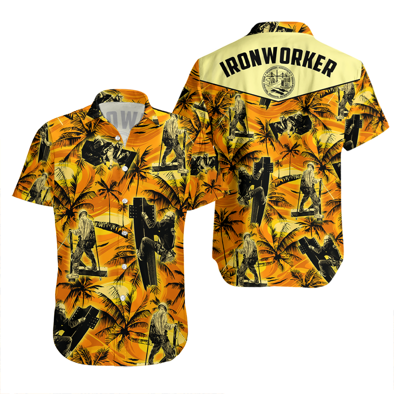 Ironworker Palm Tree Hawaii Shirt For Men And Women Ha94918