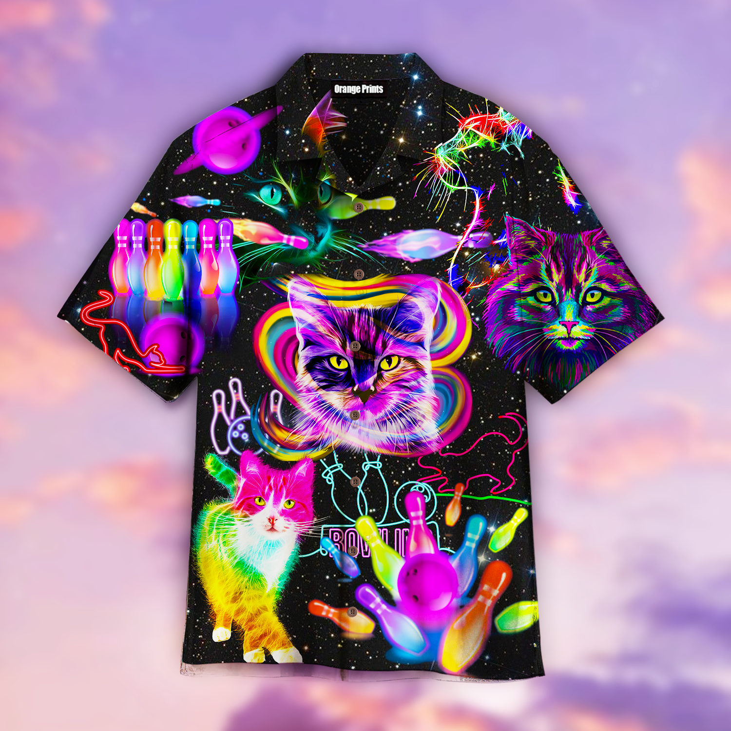 Rolling With My Homies Cats Bowling Aloha Hawaii Shirts For Men Women Ha87666