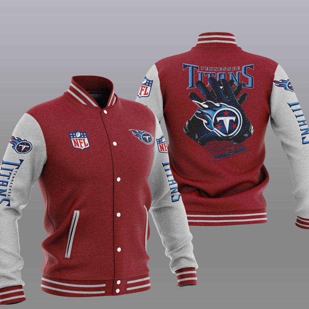 Tennessee Titans Red Baseball Jacket