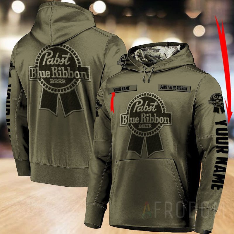 Personalized Vintage Pabst Blue Ribbon Unisex Hoodie For Men And Women
