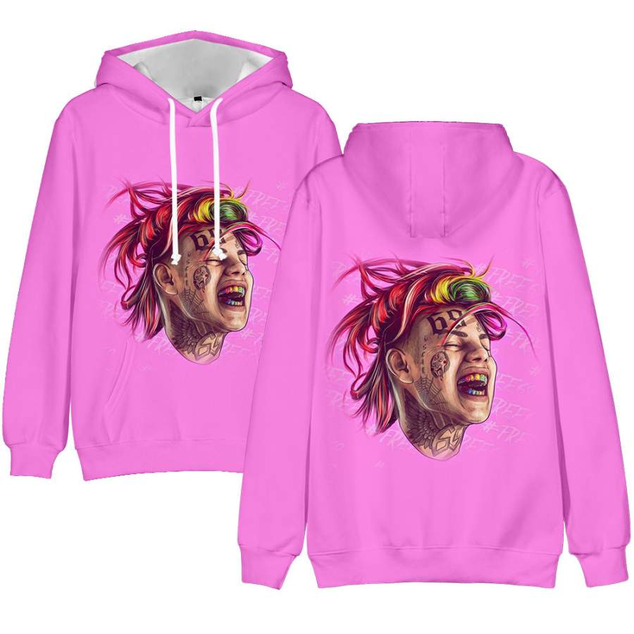 6ix9ine Shark Long Sleeve Hoodie