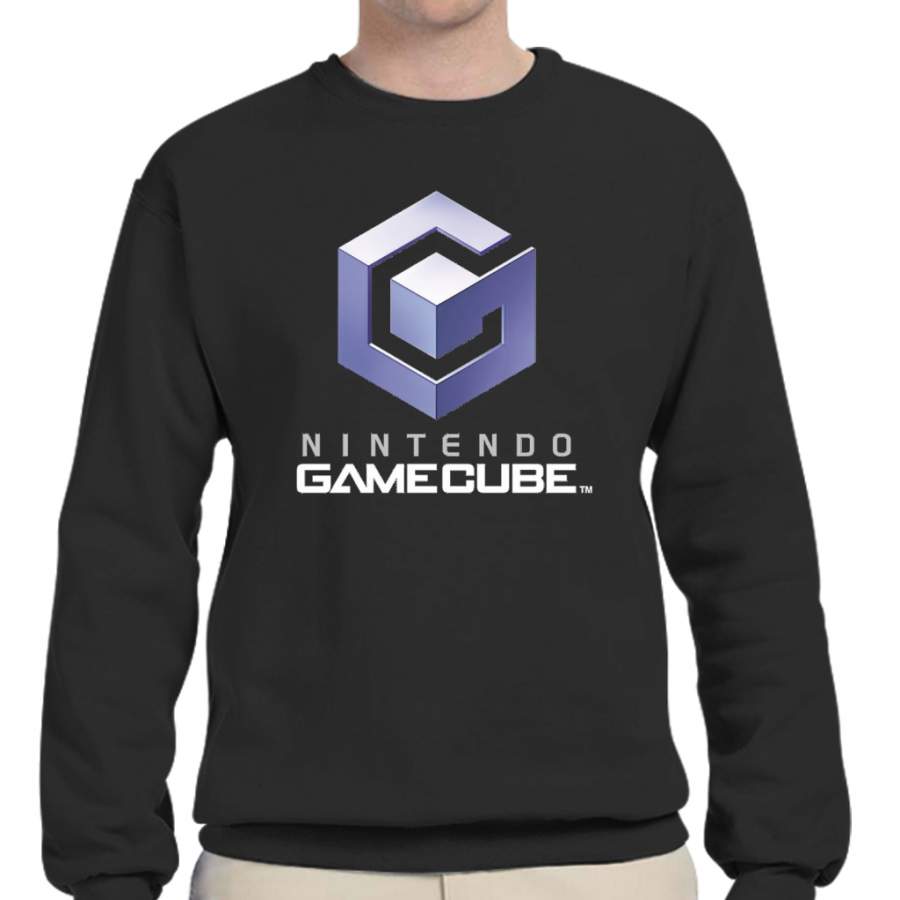 Nintendo Gamecube Logo Crew Neck Sweatshirt T-Shirt