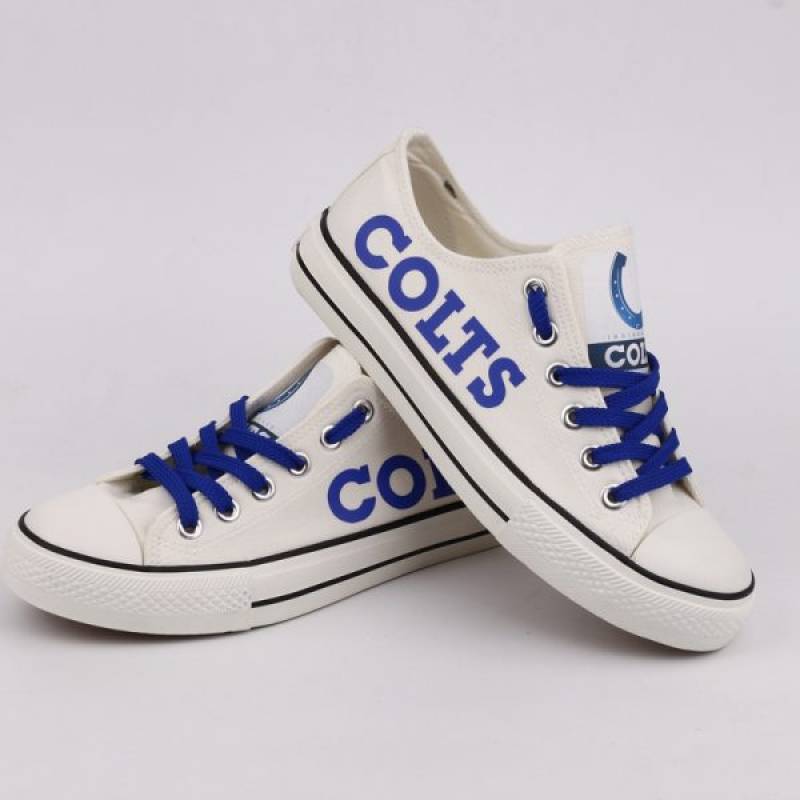 Indianapolis Colts Canvas Shoes, Colts Sneakers, Tennis Shoes